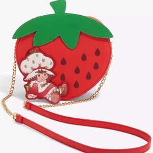 •BIOWORLD ~ Strawberry Shortcake Figural Crossbody Bag! •New •Discontinued Item